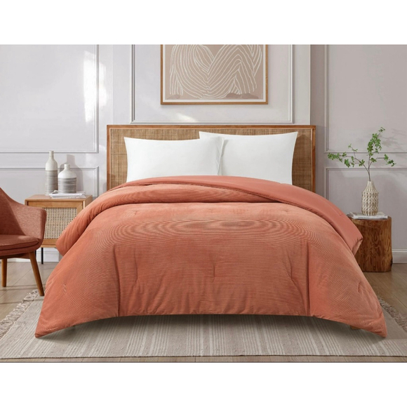 MAINSTAYS Other - NEW Mainstays Super Soft Terracotta Corduroy Comforter Full/Queen